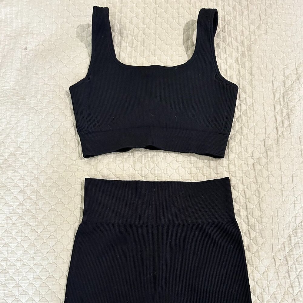 Women's Black Activewear Set